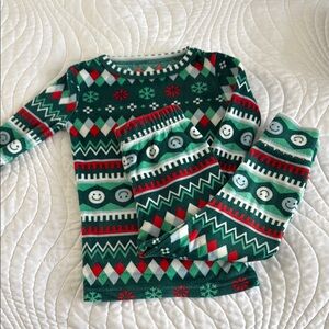 Festive Green Kids Pajamas